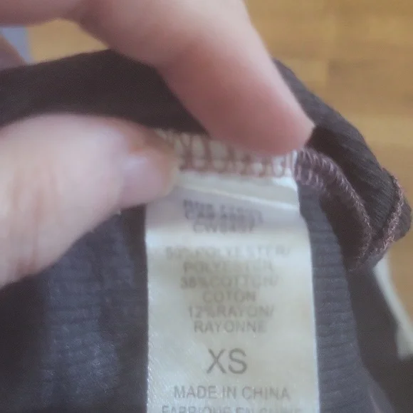 CHASER NWT WOMENS XS TOP RIBBED PURPLE - Picture 7 of 7